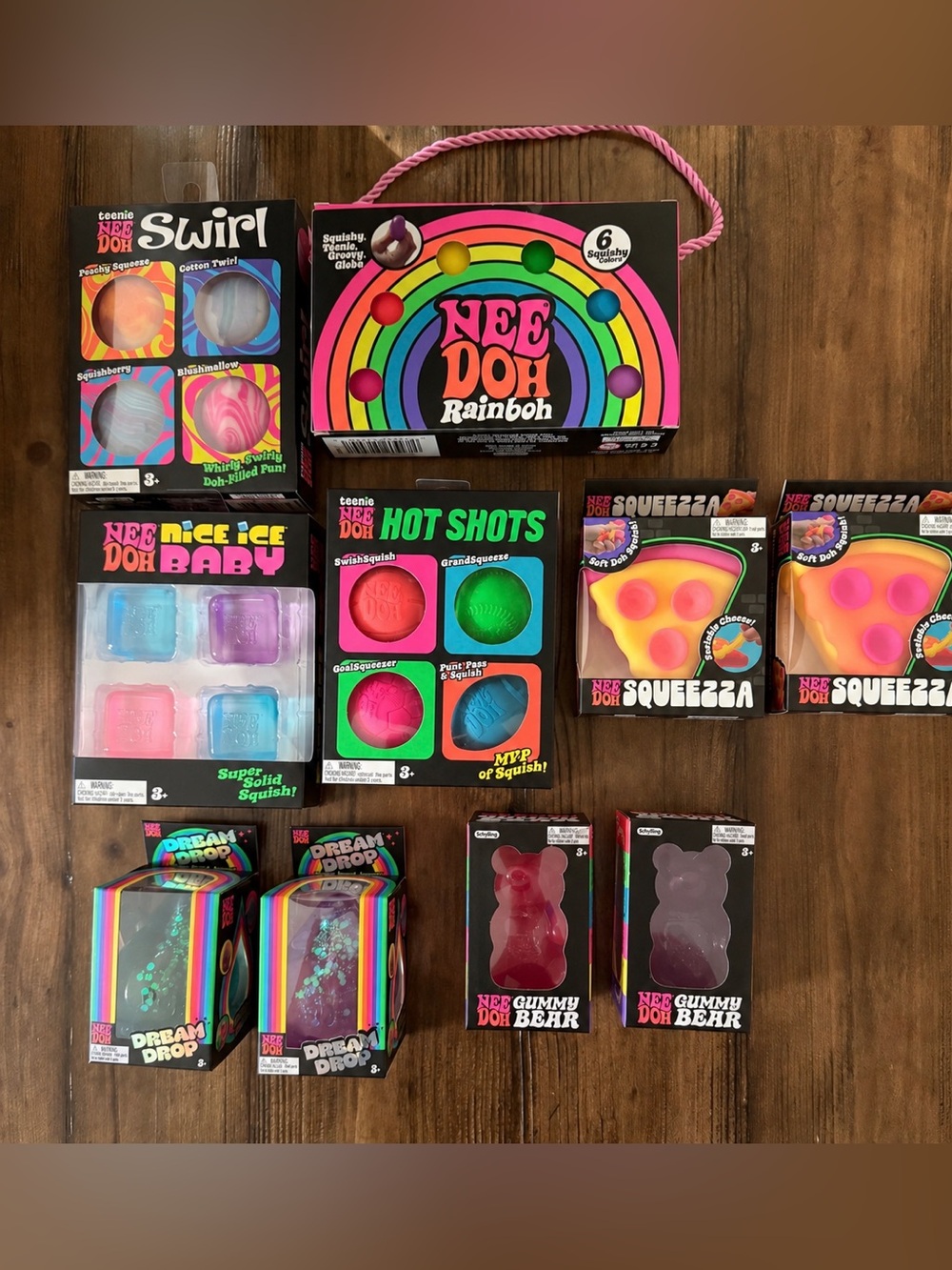 NeeDoh Toy Bundle, 10 pieces total